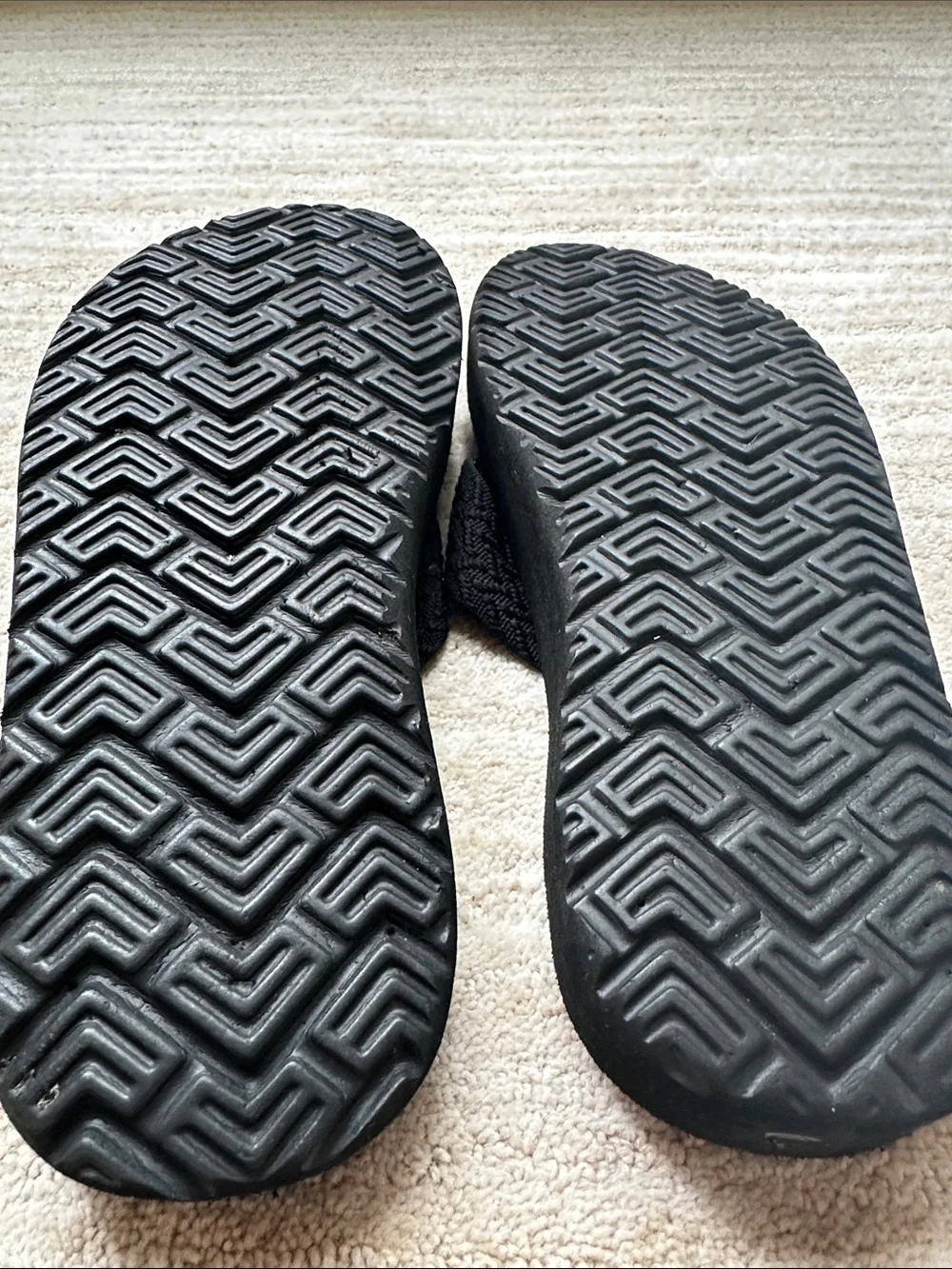 Teva Terrain Black Black Quilted Straps Flip Flops Sandals Womens Size 9